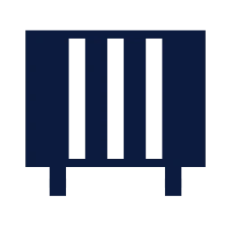 Radiator icon, Sharp Solid style