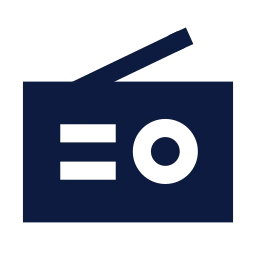 Radio receiver icon, Sharp Solid style