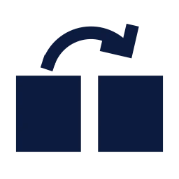 Redirect icon, Sharp Solid style