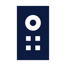 Remote control icon, Sharp Solid style