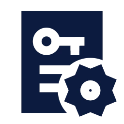 Rent agreement settings icon, Sharp Solid style