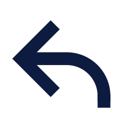 Reply icon, Sharp Solid style