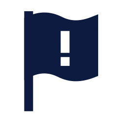 Report flag icon, Sharp Solid style