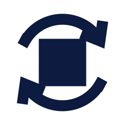 Repost icon, Sharp Solid style