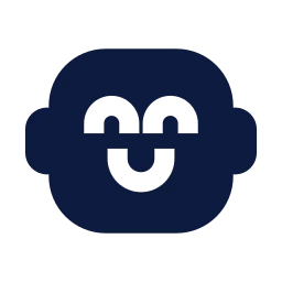 Robot happy icon, Sharp Solid style