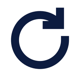 Rotate cw icon, Sharp Solid style