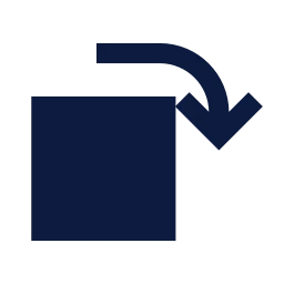 Rotate object icon, Sharp Solid style