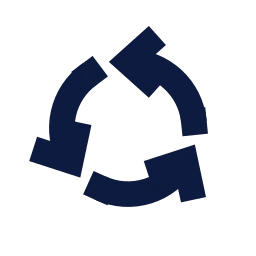 Roundabout icon, Sharp Solid style