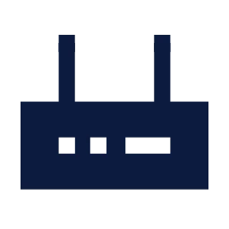 Router icon, Sharp Solid style