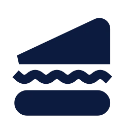 Sandwich icon, Sharp Solid style