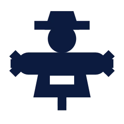 Scarecrow icon, Sharp Solid style