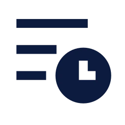 Schedule icon, Sharp Solid style