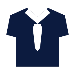 School uniform icon, Sharp Solid style