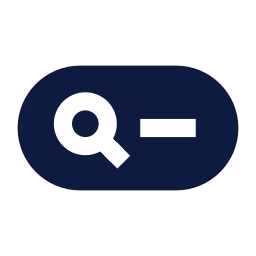 Search bar icon, Sharp Solid style