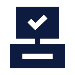 Self checkout icon, Sharp Solid style