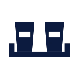 Serving tray icon, Sharp Solid style