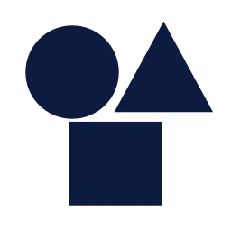 Shapes icon, Sharp Solid style