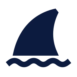 Shark icon, Sharp Solid style