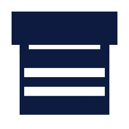 Shop shutter icon, Sharp Solid style