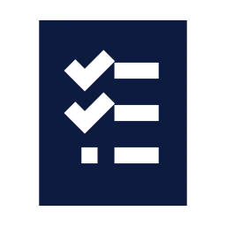 Shopping list icon, Sharp Solid style
