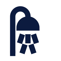 Shower icon, Sharp Solid style