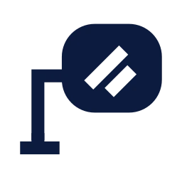 Side mirror icon, Sharp Solid style