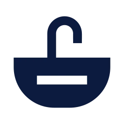 Sink icon, Sharp Solid style
