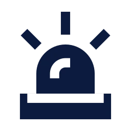 Siren icon, Sharp Solid style