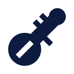 Sitar icon, Sharp Solid style