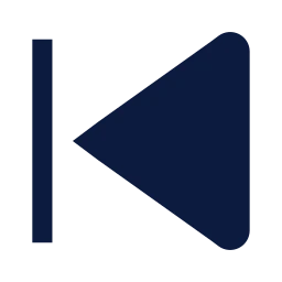 Skip back icon, Sharp Solid style