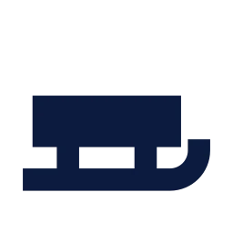 Sled icon, Sharp Solid style