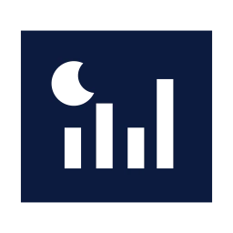 Sleep tracking icon, Sharp Solid style
