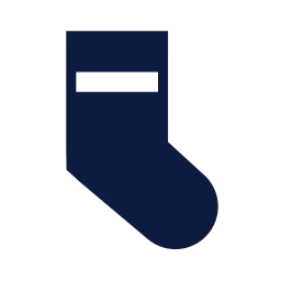 Sock icon, Sharp Solid style