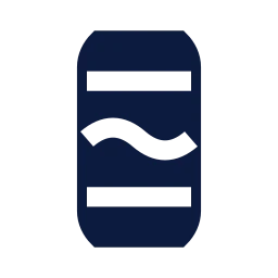 Soda can icon, Sharp Solid style