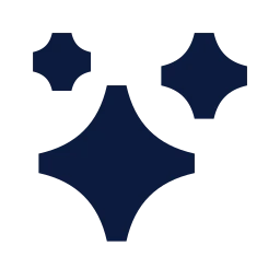 Sparkles icon, Sharp Solid style