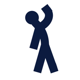 Stretching icon, Sharp Solid style