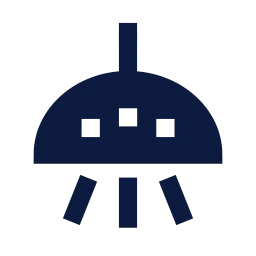 Surgical light icon, Sharp Solid style