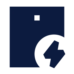 Tablet bolt icon, Sharp Solid style