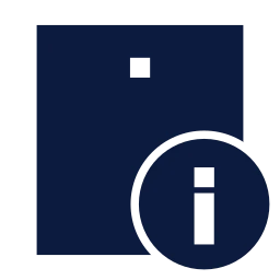 Tablet info icon, Sharp Solid style