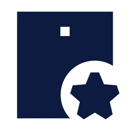 Tablet star icon, Sharp Solid style