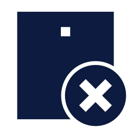Tablet x icon, Sharp Solid style