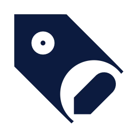 Tag edit icon, Sharp Solid style