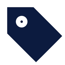 Tag icon, Sharp Solid style