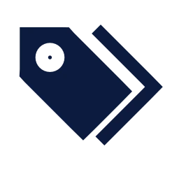 Tags icon, Sharp Solid style