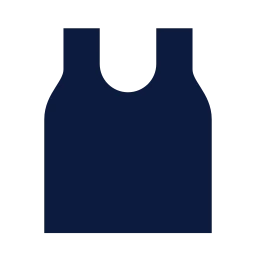 Tank top icon, Sharp Solid style