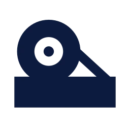 Tape dispenser icon, Sharp Solid style