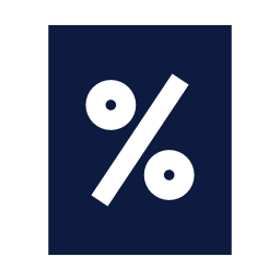 Tax icon, Sharp Solid style