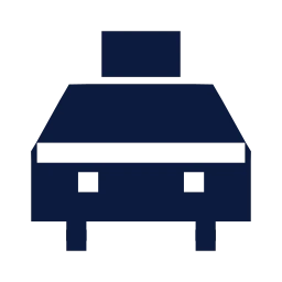 Taxi icon, Sharp Solid style