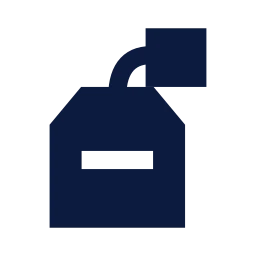 Teabag icon, Sharp Solid style