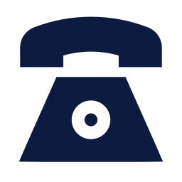 Telephone icon, Sharp Solid style